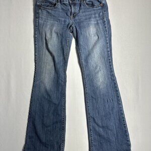 American Eagle Outfitters Blue Flare Wide Leg Jeans